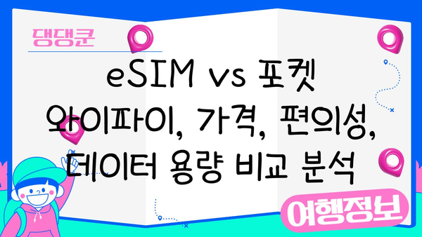 일본 도쿄 여행 필수품| eSIM vs 포켓 와이파이, 어떤 게 나을까? | 일본 여행, 도쿄, eSIM, 포켓 와이파이, 통신, 인터넷