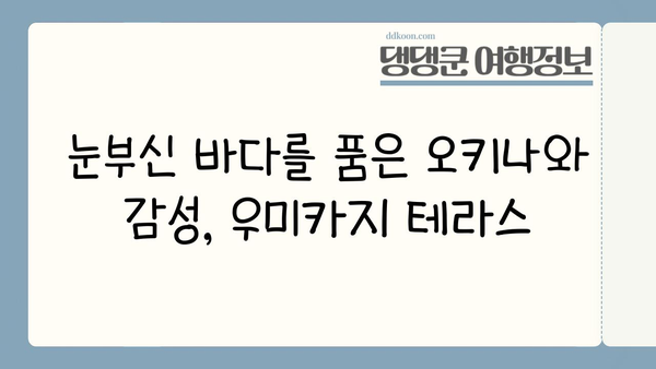 오키나와 우미카지 테라스| 놓치면 후회할 매력적인 5가지 이유 | 오키나와, 추천 관광지, 우미카지 테라스, 여행, 팁