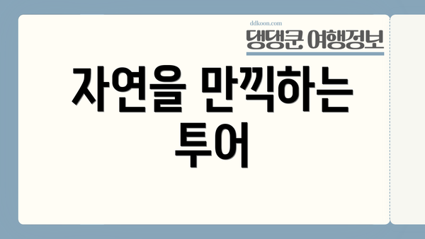 자연을 만끽하는 투어
