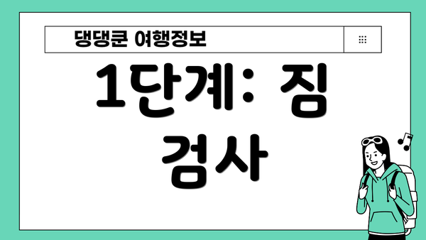1단계: 짐 검사