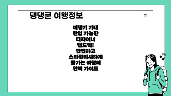 비행기 기내 반입 가능한 디자이너 핸드백: 안전하고 스타일리시하게 즐기는 여행의 완벽 가이드