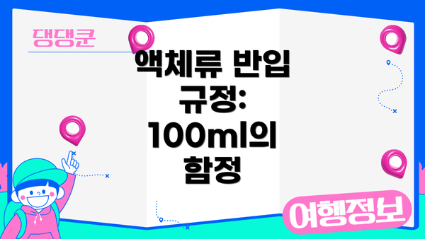 액체류 반입 규정: 100ml의 함정